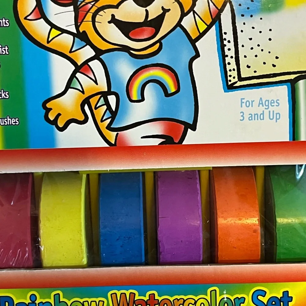 VINTAGE 1994 RARE RAINBOW ART‎ WATERCOLOR SET NON TOXIC AGES 3+ PREOWNED